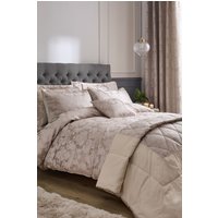 Catherine Lansfield Damask Jacquard Duvet Set in Gold | Size: Super King