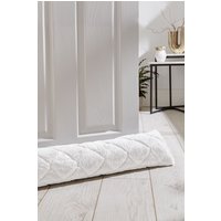 Catherine Lansfield 'Cosy Diamond' Draught Excluder in White