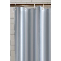 Catherine Lansfield 'Timeless Stripe' Shower Curtain in Blue | Size: 180 cm width x 180 cm drop