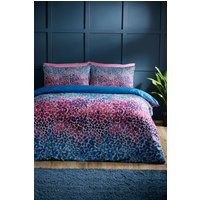 Catherine Lansfield 'Satin Animal Print' Duvet Cover Set in Teal | Size: Double
