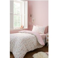 Belle & Boo 'Ballerina' Reversible Cotton Duvet Cover Set in Pink | Size: Double