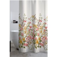 Catherine Lansfield 'Countryside Floral' Shower Curtain in Pink | Size: 180 cm width x 180 cm drop