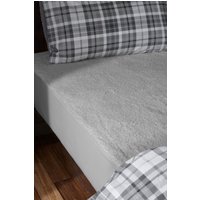 Catherine Lansfield 'Thermal Fleece' Under Blanket Fitted Sheet in Grey | Size: Single