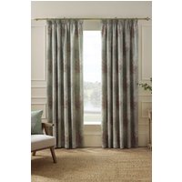 Catherine Lansfield 'Woodland Trees' Lined Pencil Pleat Curtains in Green | Size: 168 cm width x 183 cm drop