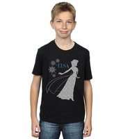 Boy's Frozen Elsa Christmas Silhouette T-Shirt in | Size: 12-13 Years