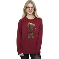 Star Wars Women's Chewbacca Christmas Lights Sweatshirt in Burgundy | Size: Large