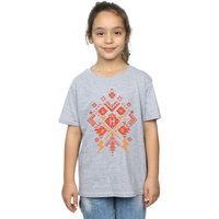 Harry Potter Girl's Christmas Fair Isle Cotton T-Shirt in Grey | Size: 12-13 Years