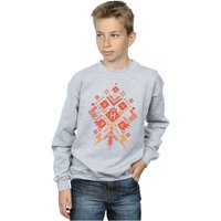 Harry Potter Boy's Christmas Fair Isle Sweatshirt in Grey | Size: 9 Years