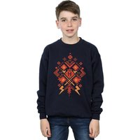 Harry Potter Boy's Christmas Fair Isle Sweatshirt in Navy | Size: 9 Years