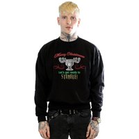 National Lampoon's Christmas Vacation Men's Moose Head Sweatshirt in Black | Size: Small