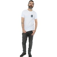 Taz Stripes Faux Pocket T Shirt