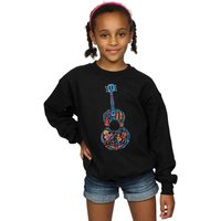 Girl's Coco Guitar Pattern Sweatshirt in | Size: 9 Years