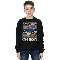 Boy's Donald Duck Christmas Fair Isle Sweatshirt in | Size: 7-8 Years