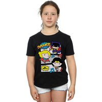Girl's Chibi Super Friends Dance Cotton T-Shirt in | Size: 9 Years
