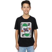 Boy's Chibi Joker Playing Card T-Shirt in | Size: 5-6 Years