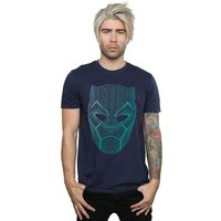 Panther Tribal Mask T Shirt Navy