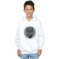 Marvel Boy's Black Panther Made in Wakanda Hoodie in White | Size: 7-8 Years