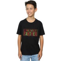 Marvel Boy's Black Panther Tribal Logo T-Shirt | Size: 9 Years