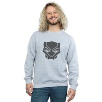 Panther On Sweatshirt Grey
