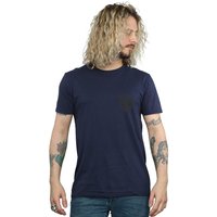 Panther On Chest Print T Shirt Navy