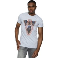 Panther Tribal Heads T Shirt Grey