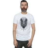 Panther Head T Shirt White
