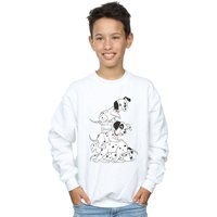 101 Dalmatians Boy's Chair Sweatshirt in White | Size: 12-13 Years