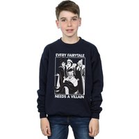 Disney Boy's Every Fairy Tale Needs A Villain Sweatshirt in Navy | Size: 5-6 Years