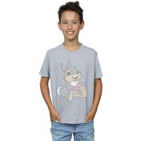 Disney Boy's Classic Thumper T-Shirt in Grey | Size: 5-6 Years
