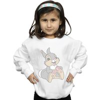 Disney Girl's Thumper Cotton Sweatshirt in White | Size: 7-8 Years