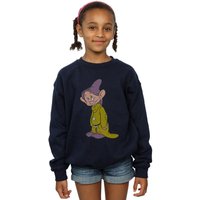 Disney Girl's Classic Dopey Sweatshirt in Navy | Size: 5-6 Years