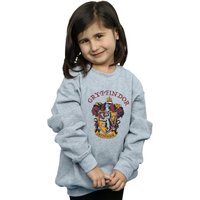Harry Potter Girl's Gryffindor Cotton Sweatshirt in Grey | Size: 7-8 Years