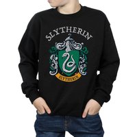 Harry Potter Boy's Slytherin Crest Sweatshirt in Black | Size: 12-13 Years