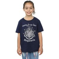Harry Potter Girl's Waiting For My Letter Hogwarts T-Shirt in Navy | Size: 12-13 Years