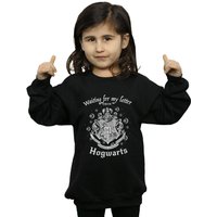 Harry Potter Girl's Hogwarts Waiting For My Letter Sweatshirt in Black | Size: 5-6 Years