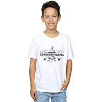 Harry Potter Boy's Hogwarts First Year T-Shirt in White | Size: 7-8 Years