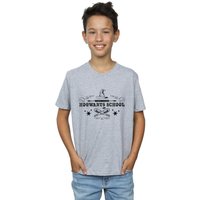 Harry Potter Boy's Hogwarts First Year T-Shirt in Grey | Size: 7-8 Years