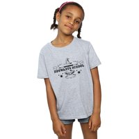 Harry Potter Girl's Hogwarts First Year Cotton T-Shirt in Grey | Size: 9 Years