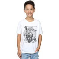 Looney Tunes Boy's Bugs Bunny What´s Up Rock T-Shirt in White | Size: 5-6 Years