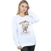 Looney Tunes Women's Wile E Coyote Guitar Sweatshirt in White | Size: XL