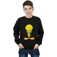 Looney Tunes Boy's Angry Tweety Sweatshirt in Black | Size: 9 Years