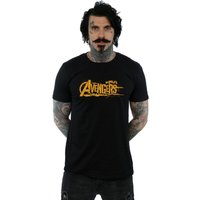 Avengers Infinity War Orange Logo T Shirt