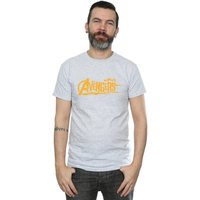 Avengers Infinity War Logo T Shirt Grey