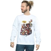 Marvel Men's Deadpool Merchandise Royalties Sweatshirt in White | Size: Small