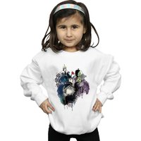 Disney Girl's Villains Sweatshirt in White | Size: 9 Years