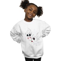 Disney Girl's Villains Wicked Sweatshirt in White | Size: 12-13 Years