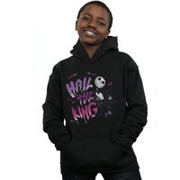 Disney Boy's Nightmare Before Christmas Hail The King Hoodie in Black | Size: 9 Years