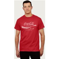 Coca-Cola Men's Drink 1886 T-Shirt in Red | Size: XL