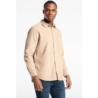 Tokyo Laundry Men's Cotton Long Sleeve Corduroy Shirt in Light Sand | Size: Large