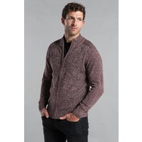 Cotton Blend Zip Through Cardigan